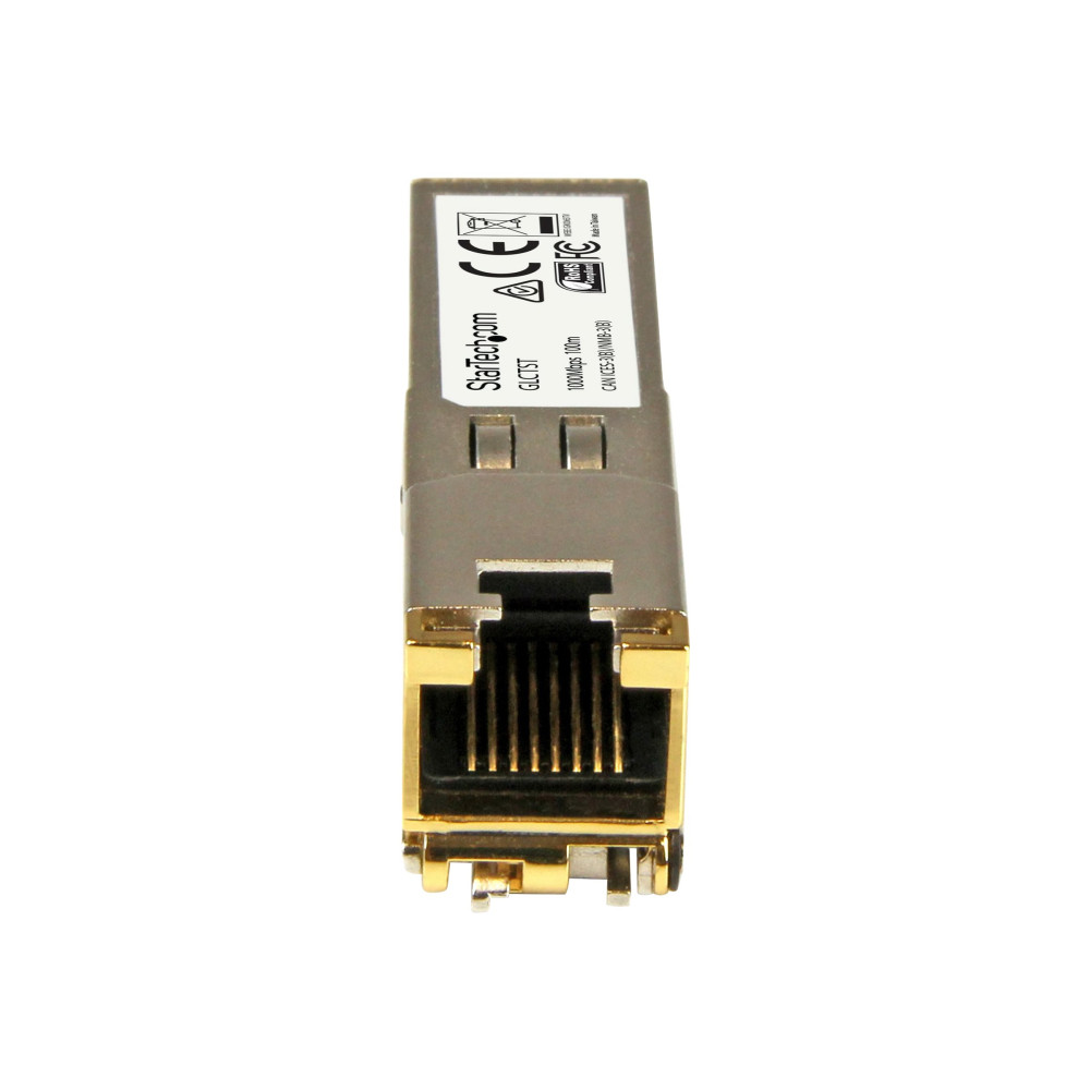 StarTech GLCTST CISCO GLC-T COMPATIBLE SFP - 1GBE COPPER TRANSCEIVER - 100M LTW - Image 1