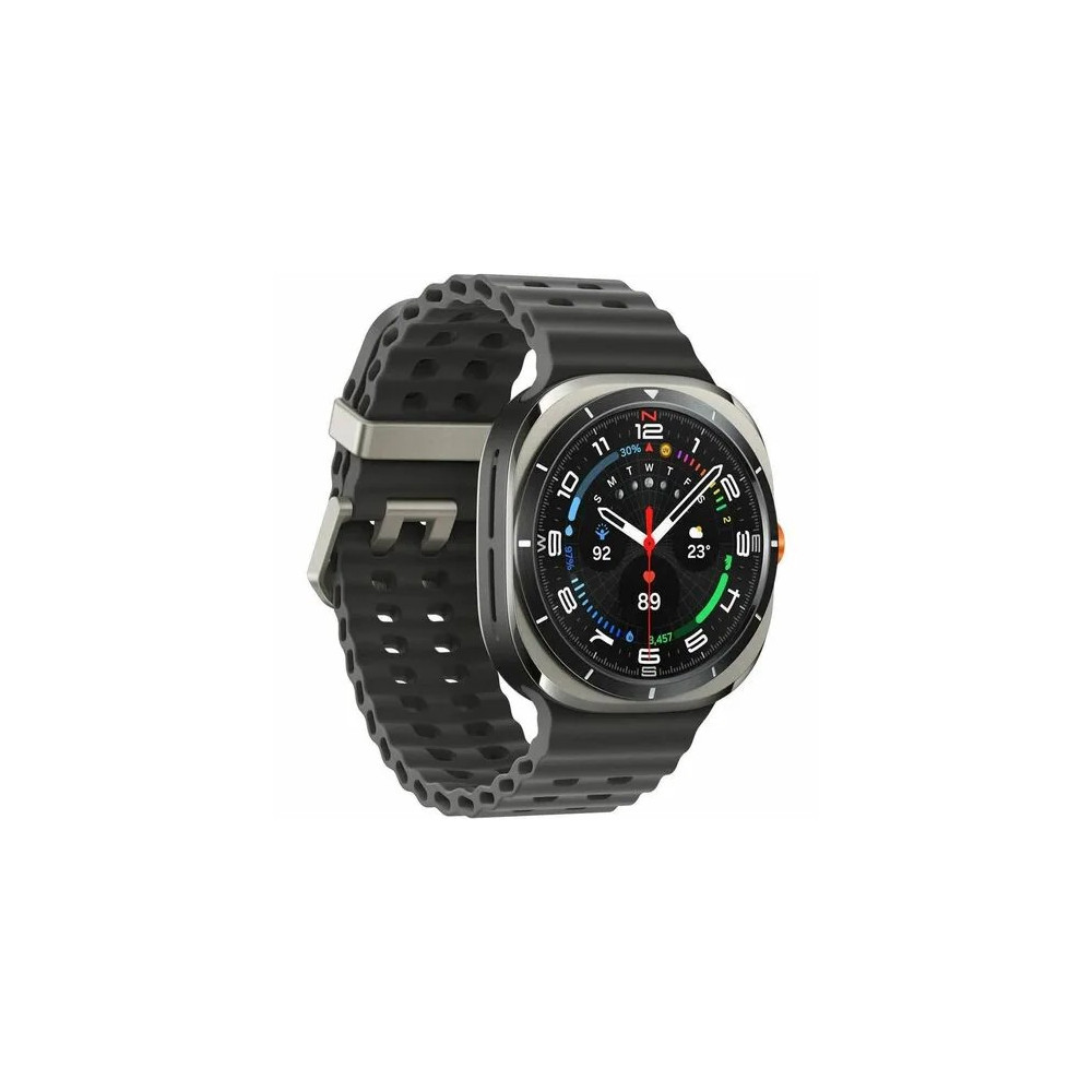 Samsung SM-L705FZS1XSA Galaxy Watch Ultra SM-L705F Smart Watch - 47.40 mm Case Height - 47.10 mm Case Width - Titanium Silver Body Color - Titanium, Silver Band Color - Wireless LAN - 4G - LTE - Accelerometer, Barometer, Bioelectrical Impedance Analysis (