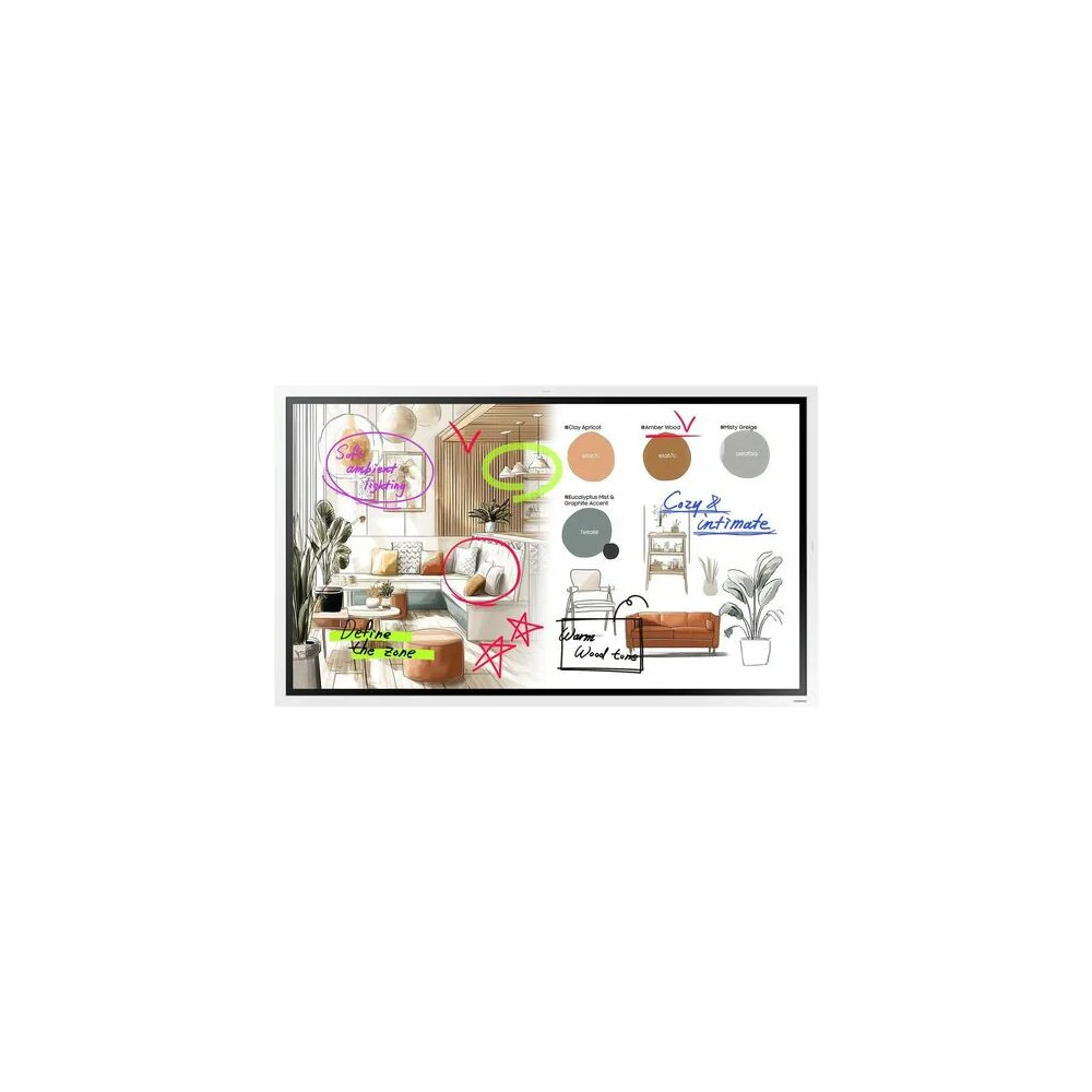 Samsung LH55WMFWBGCXXY (WMFX) FLIP PRO INTERACTIVE DISPLAY, 55" UHD, 450NITS, HDMI, LAN/WIFI, 12H/7D, 3YR - Image 1