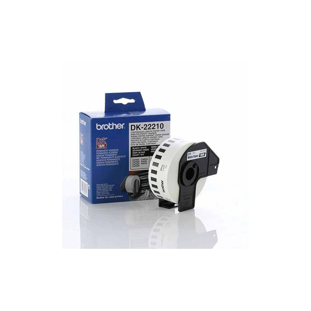 Brother DK-22210 White Cont. Paper Roll Direct Thermal Roll 2.9x 30.5m - Image 1