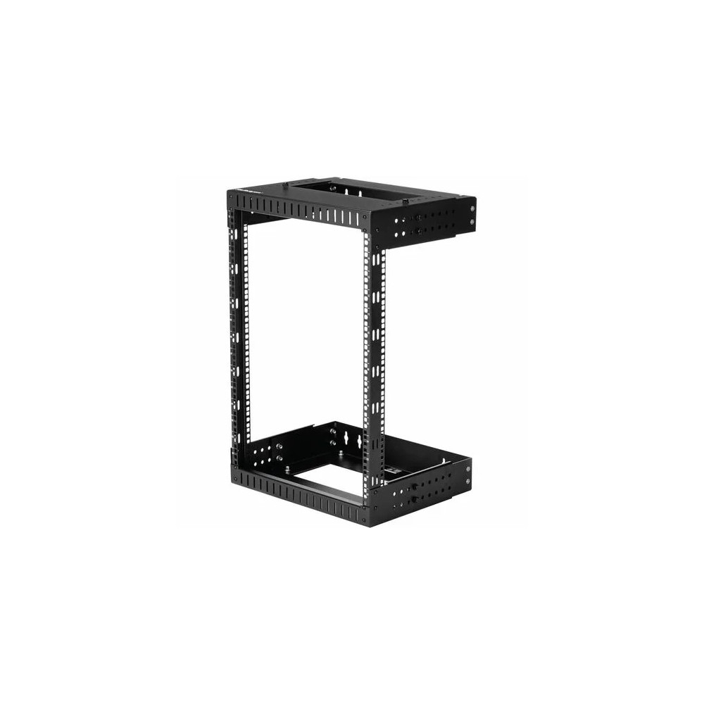 StarTech RK15WALLOA 2-Post 15U Heavy-Duty Wall Mount Network Rack, 19" Open Frame Server Rack with Adjustable Depth, Data Rack for IT Equipment~ - 2-Post 15U open frame network rack with adjustable depth (12-20in) - Durable heavy-duty 19" data s - Image 1