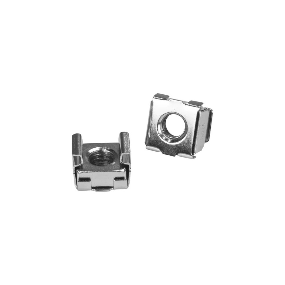 StarTech CABSCRWM620 Rack Screws - 20 Pack - Installation Tool - 12 mm M6 Screws - M6 Nuts - Cabinet Mounting Screws and Cage Nuts - Rack Screw, Cage Nut - 12 mm - Silver - 20 / Pack - Image 3