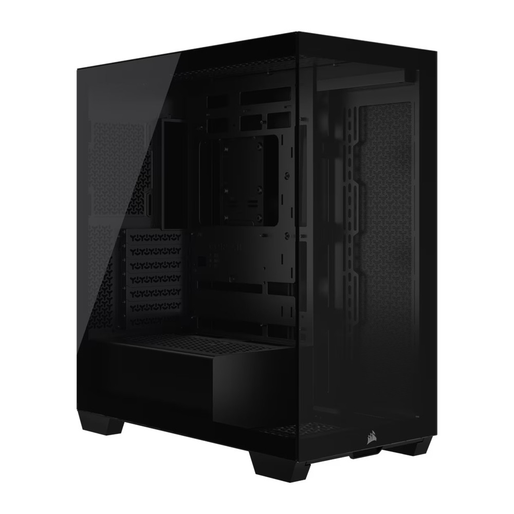 Corsair CC-9011276-WW 3500X Mid-Tower PC Case - Black, Steel, Tempered Glass, ATX/E-ATX, 7 Slots, 425mm GPU, 170mm CPU, 2yr wty - Image 1
