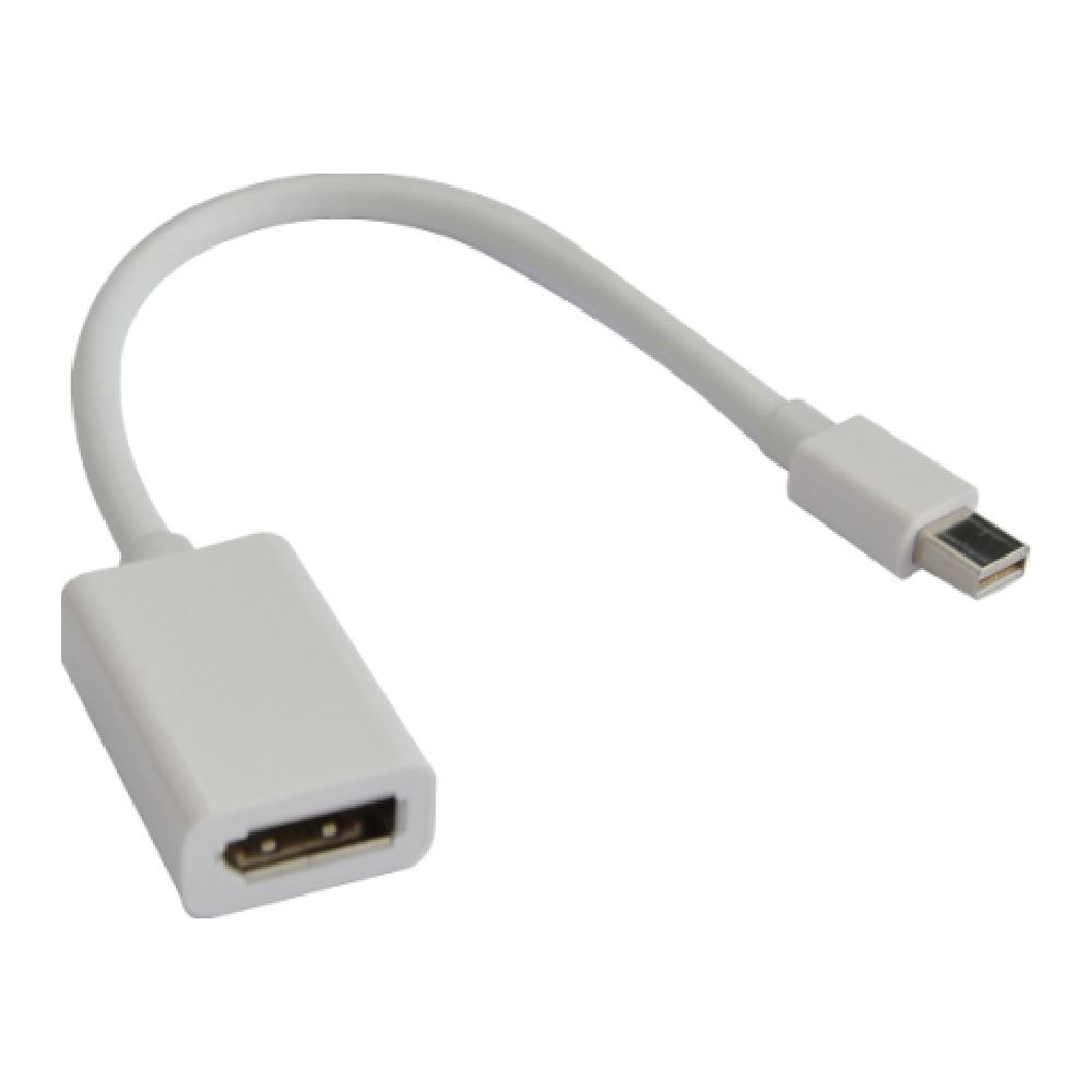 Astrotek AT-MINIDPP-MF Mini DisplayPort DP to DisplayPort DP Adapter Converter - 20 pins Male to Female Nickle Plated RoHS - Image 1