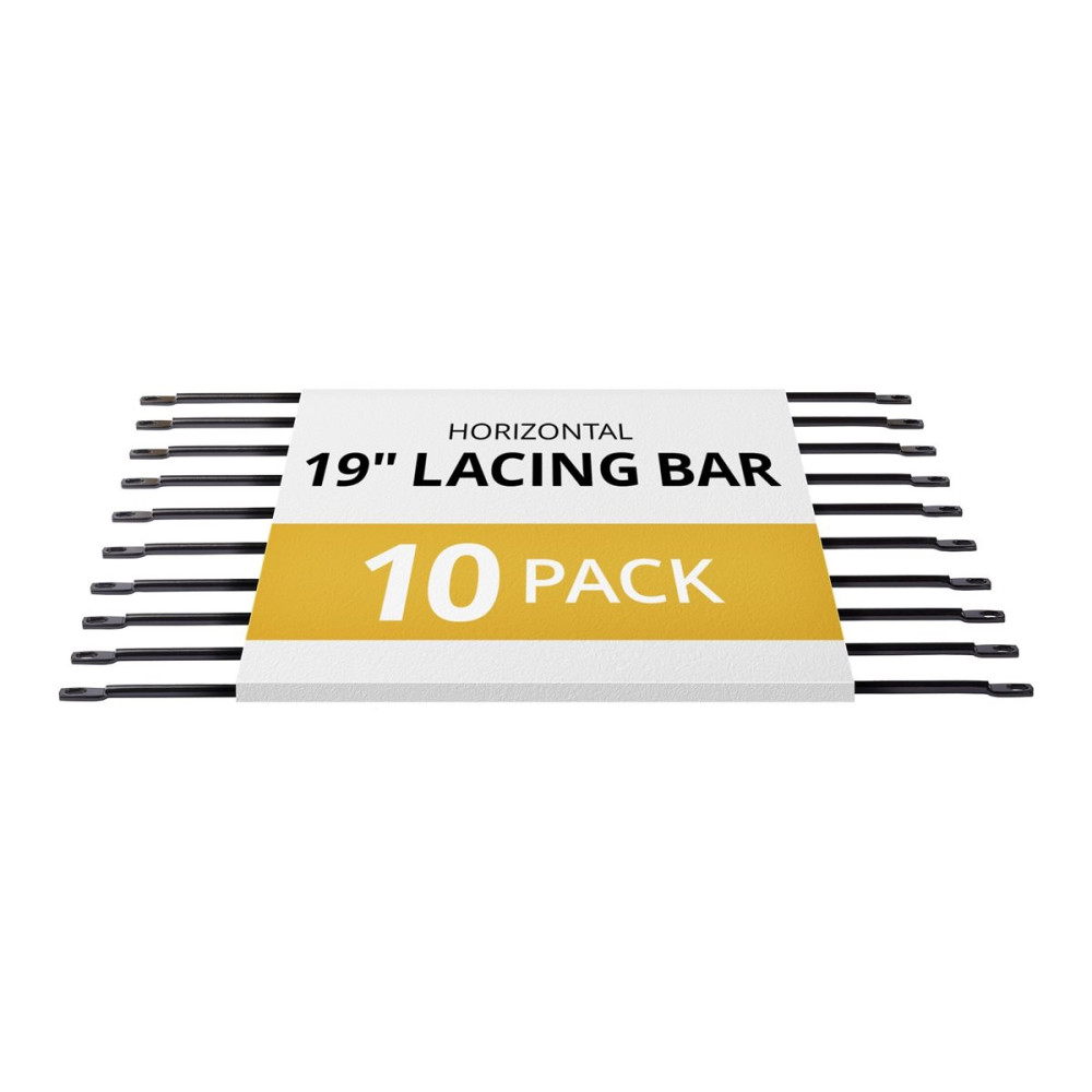 StarTech CMLB10 10-PACK HORIZONTAL LACING BAR, SERVER RACK CABLE MANAGEMENT, 19" NETWORK RACK - Image 1