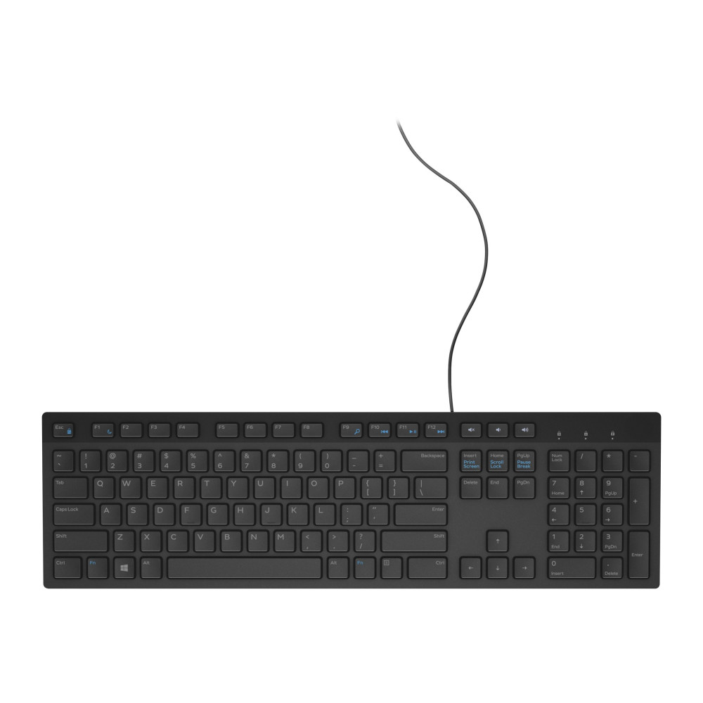 Dell 580-AHHG KB216 WIRED MULTIMEDIA KEYBOARD - BLACK, 1YR - Image 1