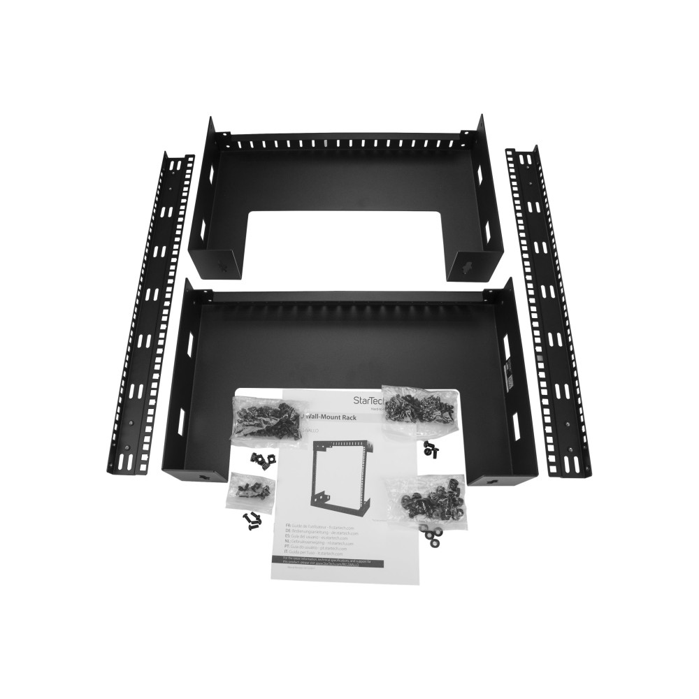 StarTech RK12WALLO 12U 19" WALL MOUNT NETWORK RACK 12" DEEP OPEN AV IT DATA RACK 5YR - Image 1
