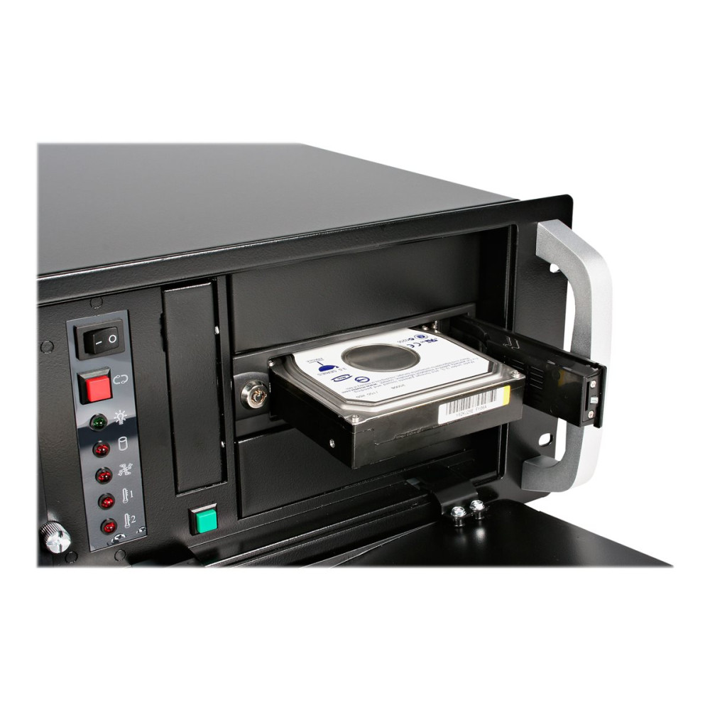 StarTech HSB100SATBK 5.25" TRAYLESS HOT SWAP MOBILE RACK FOR 3.5" SATA HDD 2YR - Image 2