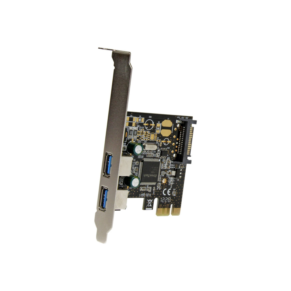 StarTech PEXUSB3S23 2 PORT PCIe USB 3.0 CARD, SATA POWER REQUIRED, LOW PROFILE, 2YR - Image 2