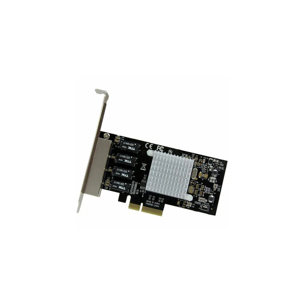 StarTech ST4000SPEXI Gigabit Ethernet Card for Computer - 10/100/1000Base-T - Plug-in Card - PCI Express x4 - 4 Port(s) - 4 - Twisted Pair - Image 4