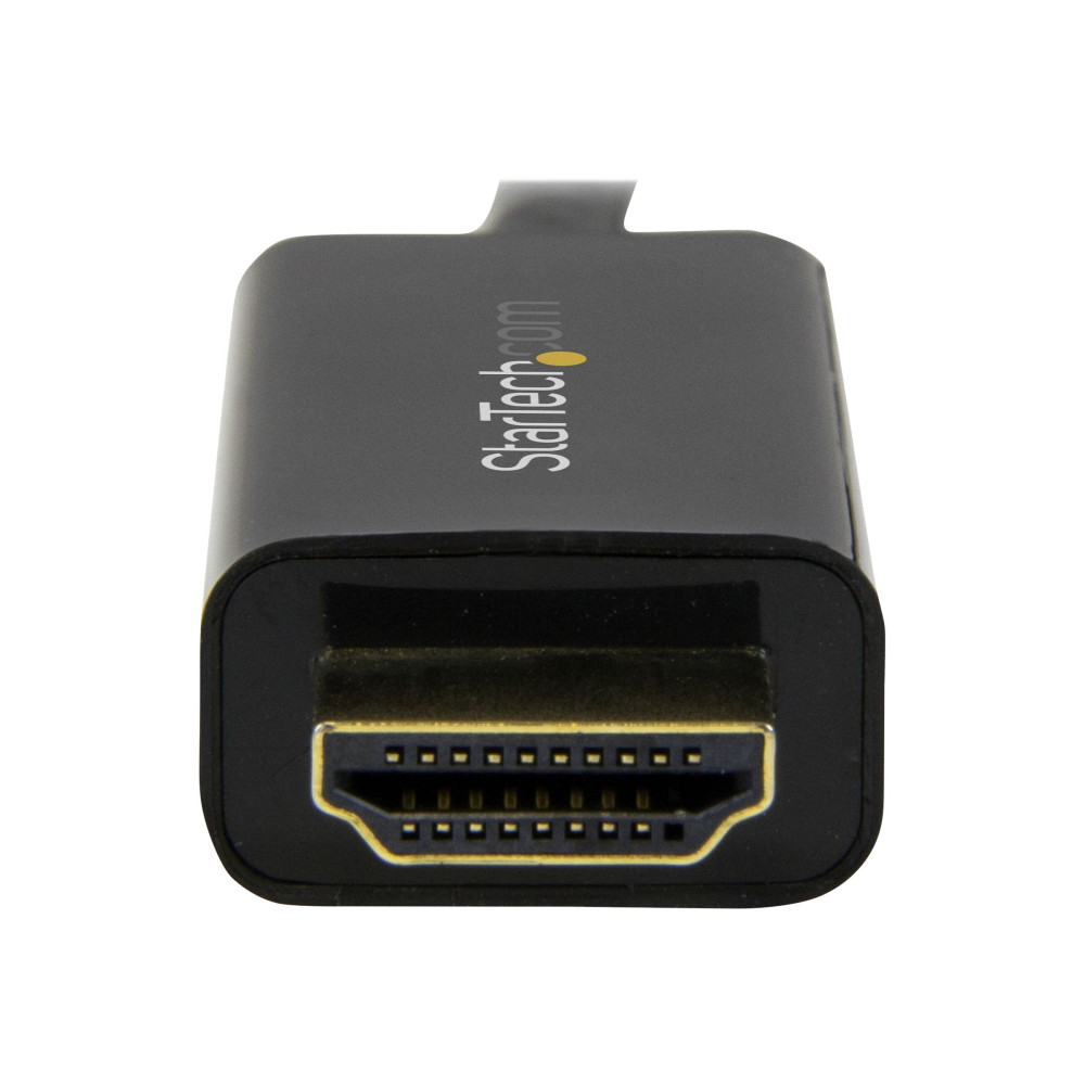 StarTech MDP2HDMM2MB 2M mDP TO HDMI ADAPTER CABLE, 4K, BLACK, 3YR - Image 2