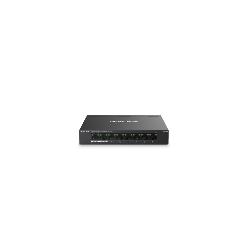 TP-LINK MS108GP Mercusys 8-Port Gigabit Desktop Switch with 7-Port PoE+, Up to 250 m - Image 1