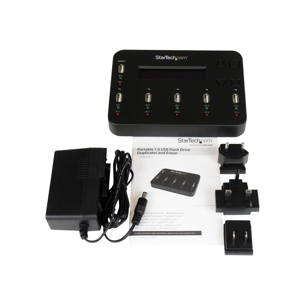 StarTech USBDUP15 1 TO 5 USB FLASH DRIVE DUPLICATOR, 2MODE, NO HOST, LCD DISPLAY, USB2.0, 2YR - Image 4