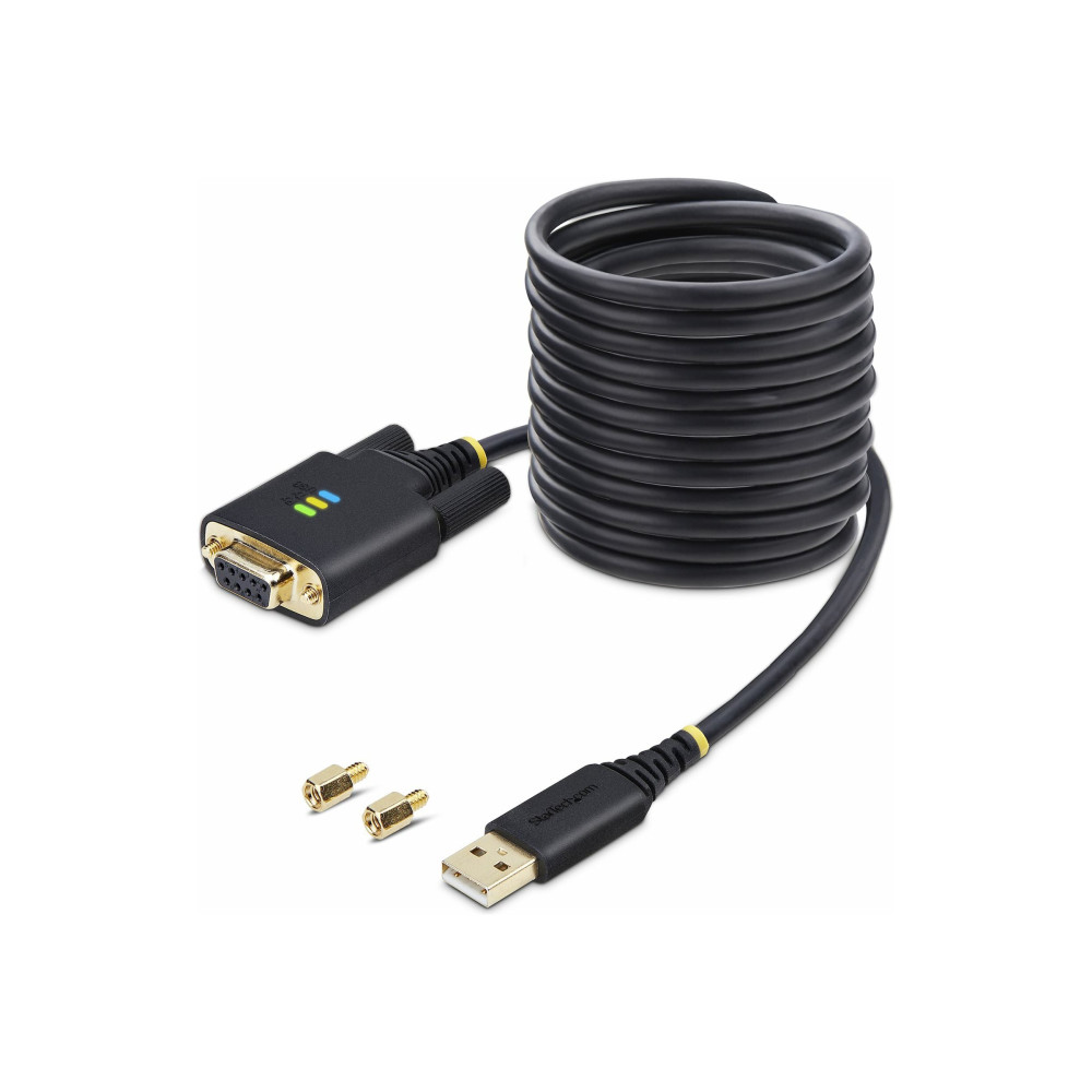 StarTech 1P10FFCN-USB-SERIAL 10FT (3M) USB TO NULL MODEM SERIAL ADAPTER CABLE, INTERCHANGEABLE DB9 SCREWS/ - Image 2