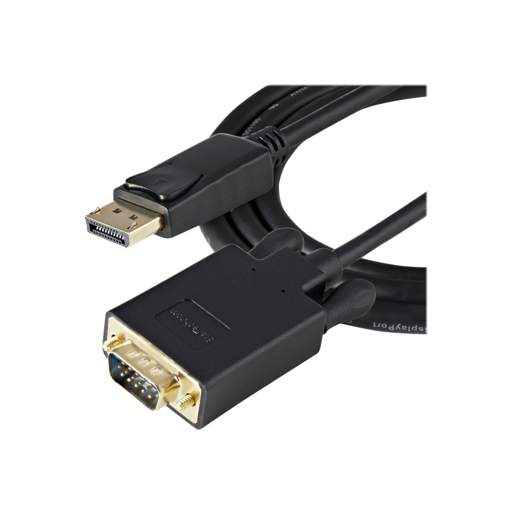 StarTech DP2VGAMM3B 1M DP TO VGA ADAPTER CABLE, 3YR - Image 2