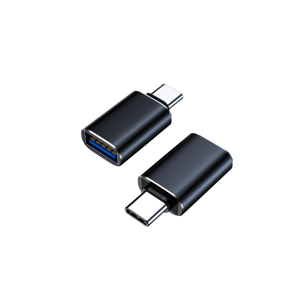 8ware GC-3001UEAC USB-C Male to USB-A Female OTG Adapter For Laptop, Wall Chargers,Phone Black - Image 1