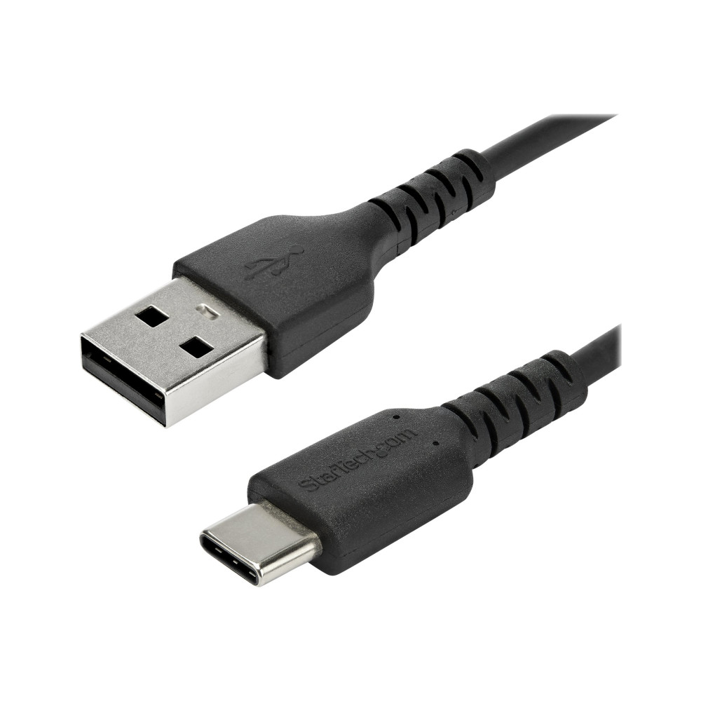 StarTech RUSB2AC1MB 1M USB2.0 TO USB-C CABLE, DURABLE, 60W CAPACITY, BLACK,LTW - Image 2