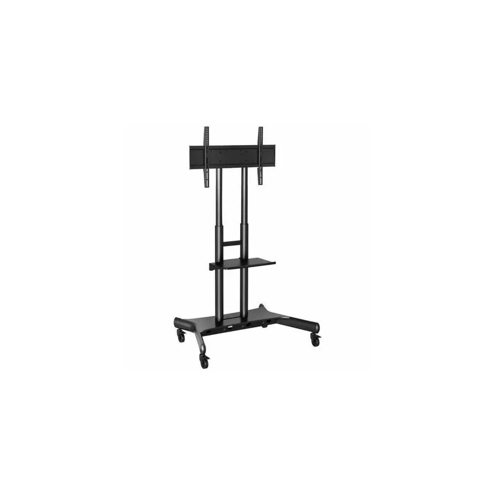 Atdec AD-TVC-75 cart - for large displays to 80" - capacity 75kg (165lb) - height adjustable - Black
