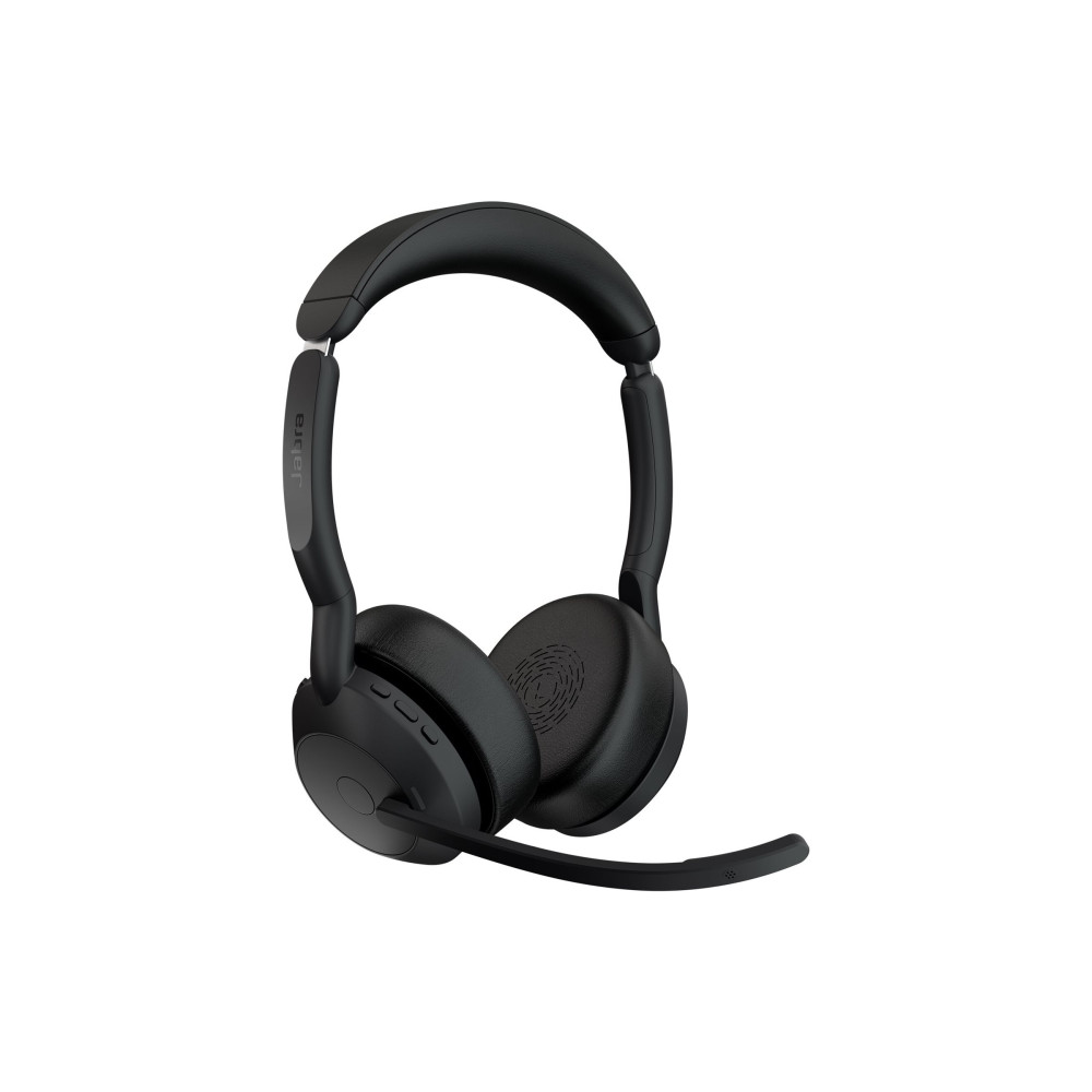 Jabra 25599-989-889 WIRELESS EVOLVE2 55 UC STEREO BLUETOOTH ANC HEADSET W/CHARGING STAND+LINK390C,USB-C - Image 3