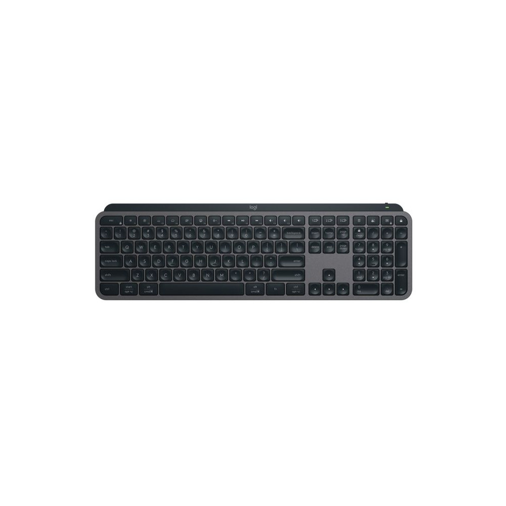 Logitech 920-011563 MX KEYS S Wireless ILLUMINATED Keyboard/ Rechargeable Li-Po (1500 mAh) battery Graphite 1-Year Limited Hardware Warranty - Image 1