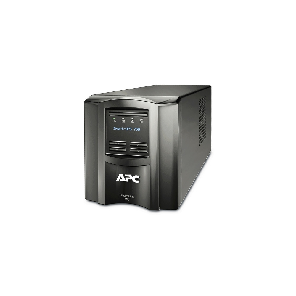 APC SMT750IC SMART UPS(SMT) 750VA, IEC(6), USB, SERIAL, SMART SLOT, LCD,TWR, SMART CONNECT-3Y WTY - Image 1