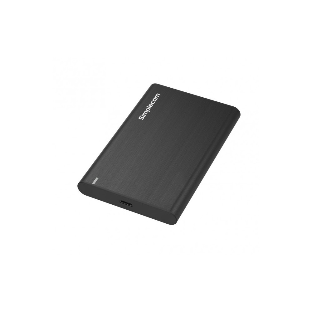 Simplecom SE221-BLACK SE221 Aluminium 2.5'' SATA HDD/SSD to USB 3.1 Enclosure Black USB 3.1 Gen 1 support up to 5Gbps data transfer rate - Image 1