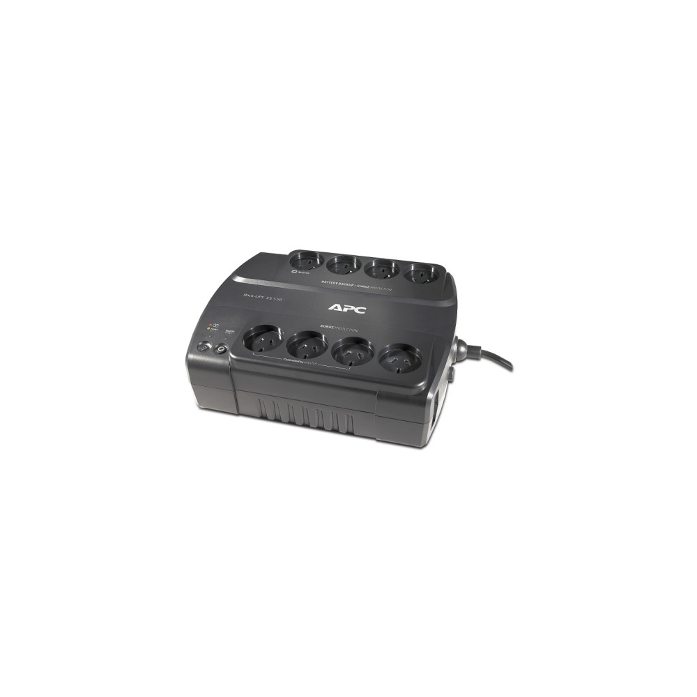 APC BE550G-AZ Back-UPS 550VA/330W Power-Saving UPS, Desk Top, 230V/10A Input, 8x Aus Outlets, Lead Acid Battery, User Replaceable Battery - Image 1