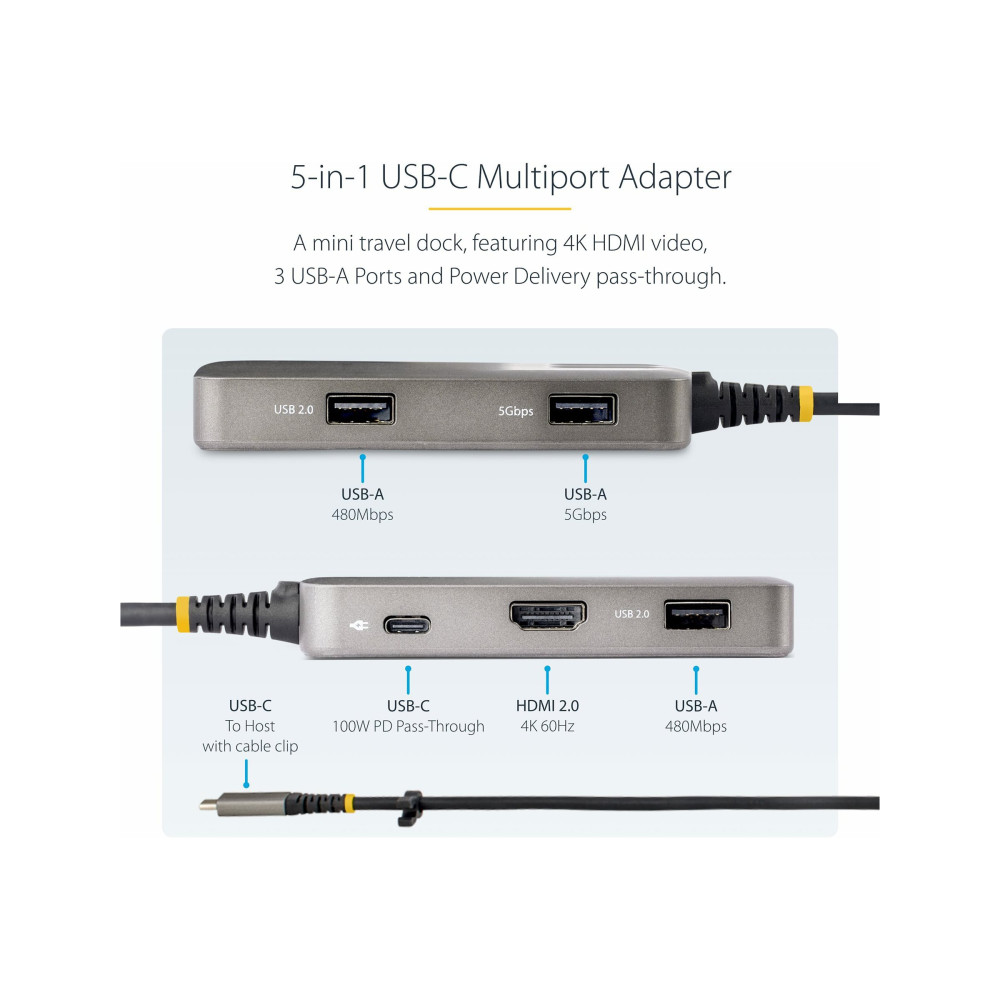 StarTech 104B-USBC-MULTIPORT UNIVERSAL USB-C MULTIPORT ADAPTER HDMI, 3YR - Image 6