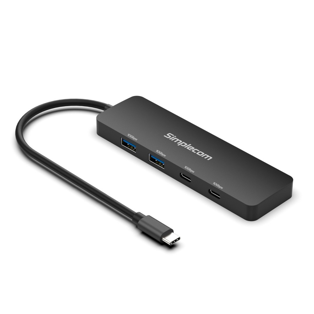 Simplecom CH392 USB 3.2 Gen2 USB-C 4-Port 10Gbps Hub (2x USB-A and 2x USB-C) - Image 1