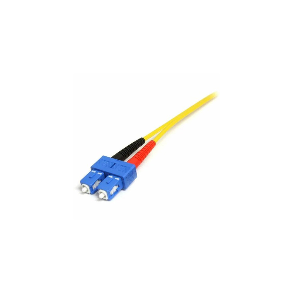 StarTech SMFIBLCSC7 7m Fiber Optic Cable - Single-Mode Duplex 9/125 LSZH Fiber Jumper Cord - LC/SC - Connect fiber network devices for high-speed transfers with LSZH rated cable - 7m LC/SC Fiber Optic Cable - 7 m LC to SC Fiber Patch Cable - 7 m - Image 3