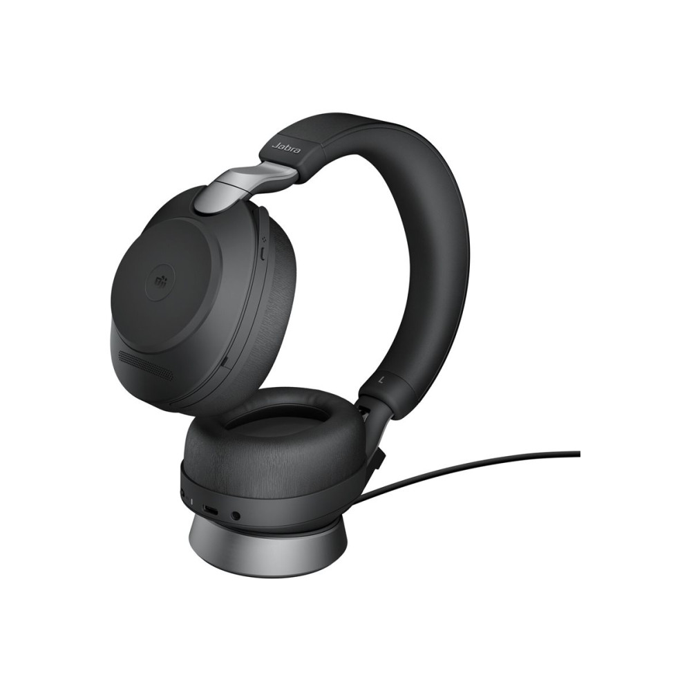Jabra 28599-999-889 Evolve2 85 Link380c MS Stereo with Charging Stand Black