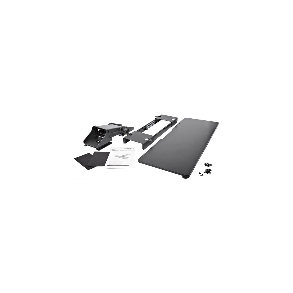 StarTech KBTRAYADJ Under Desk Keyboard Tray - Adjustable - Keyboard Drawer - Computer Keyboard Stand - Keyboard Shelf 26.4in W - Keyboard Shelf - Work in greater comfort with this easily adjustable ergonomic keyboard tray - Under Desk Keyboard T - Image 6