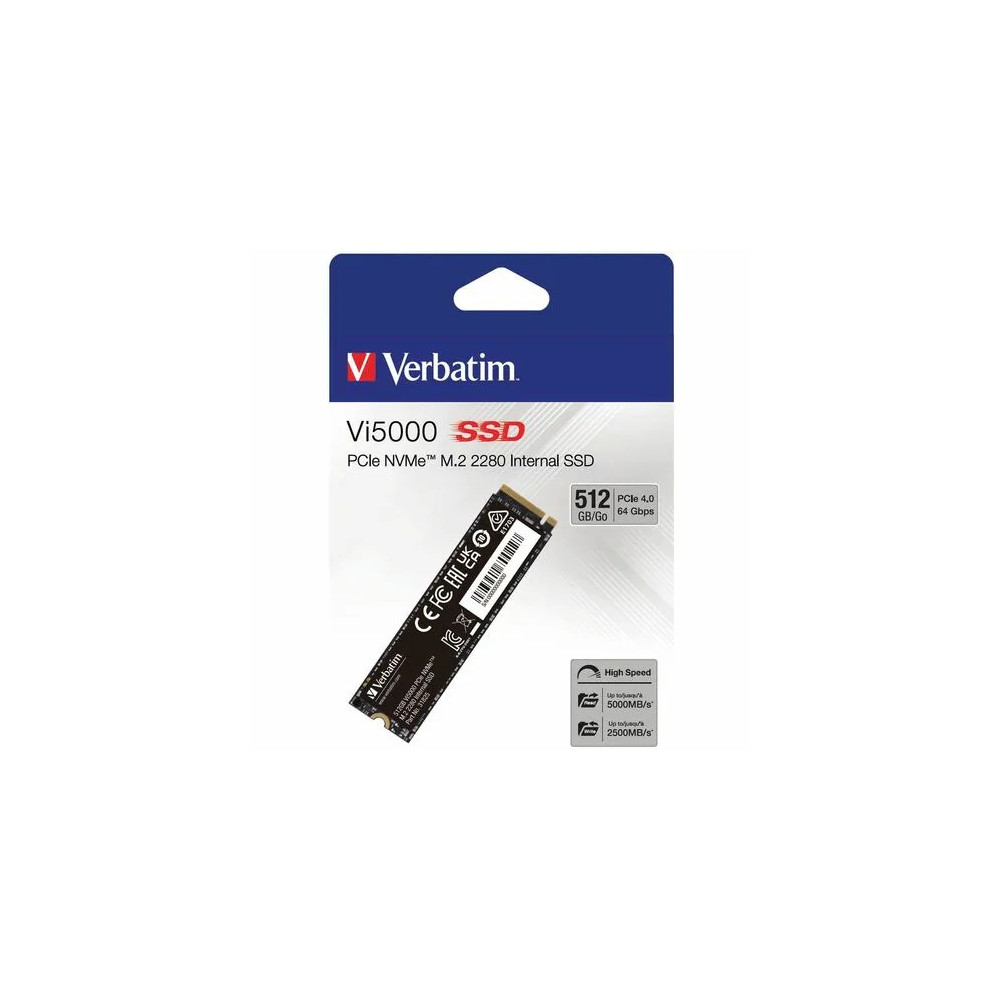 Verbatim 31825 512GB VI5000 PCIE NVME M.2 2280 SSD - Image 7