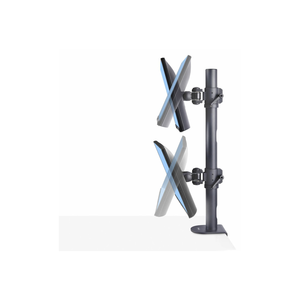 StarTech H2MPV-MONITOR-MOUNT Desk Mount For 2x Vertically Stacked Monitors, Dual 49"; TAA, 5 YR - Image 5