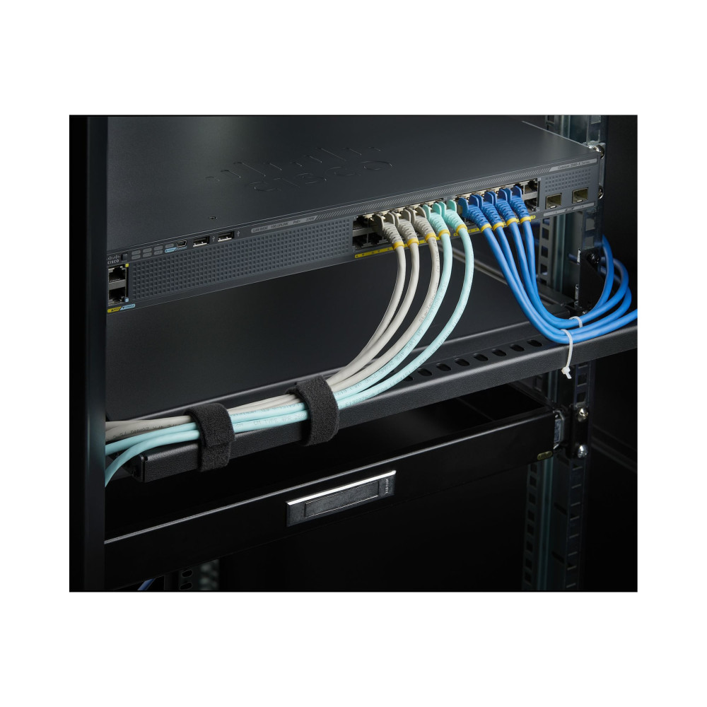 StarTech 12S-CABLE-LACING-BAR 1U HORIZONTAL CABLE MANAGEMENT BAR, ADJ DEPTH, RACK-MOUNT BAR 2YR - Image 3