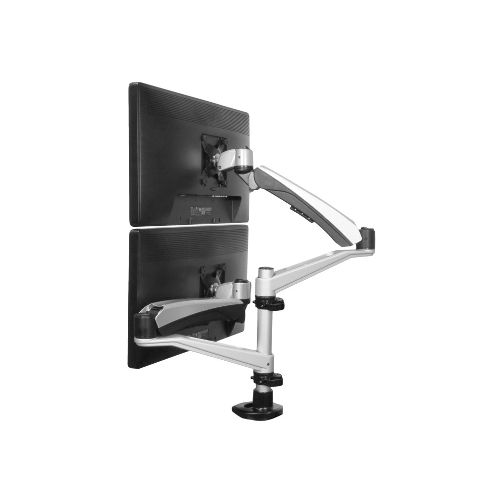 StarTech ARMDUAL30 DUAL MONITOR DESK MOUNT <30", <24" (STACKED), <9KG, FULL MOTION, SILVER, VESA - Image 5
