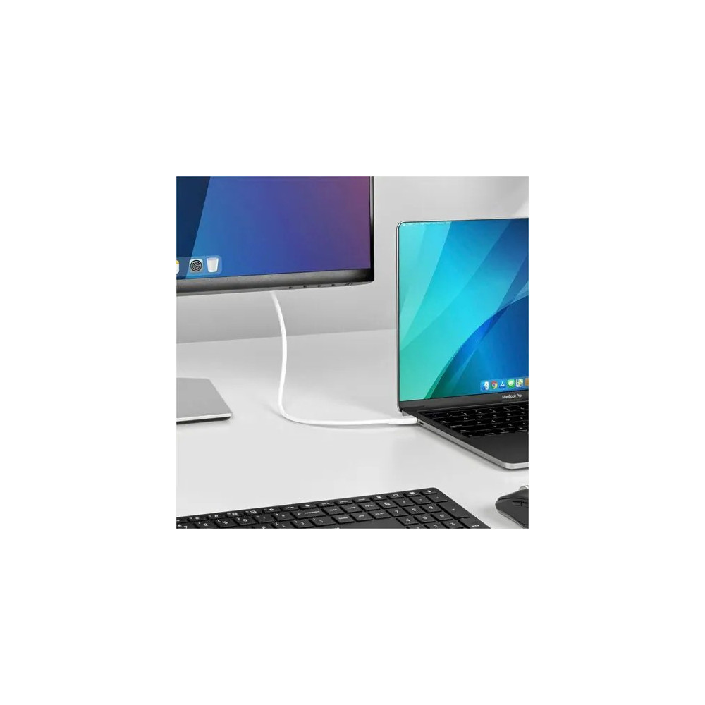 StarTech CDP2DP2MBW 6ft (2m) USB-C to DisplayPort 1.2 Cable, Bidirectional, 4K 60Hz White Video Adapter for Apple MacBook Pro / Air M1 M2 M3 M4 - Reversible USB C to DisplayPort 1.2 cable (USB-C DP Alt Mode laptop to monitor) or DP 1.2 to USB-C  - Image 8