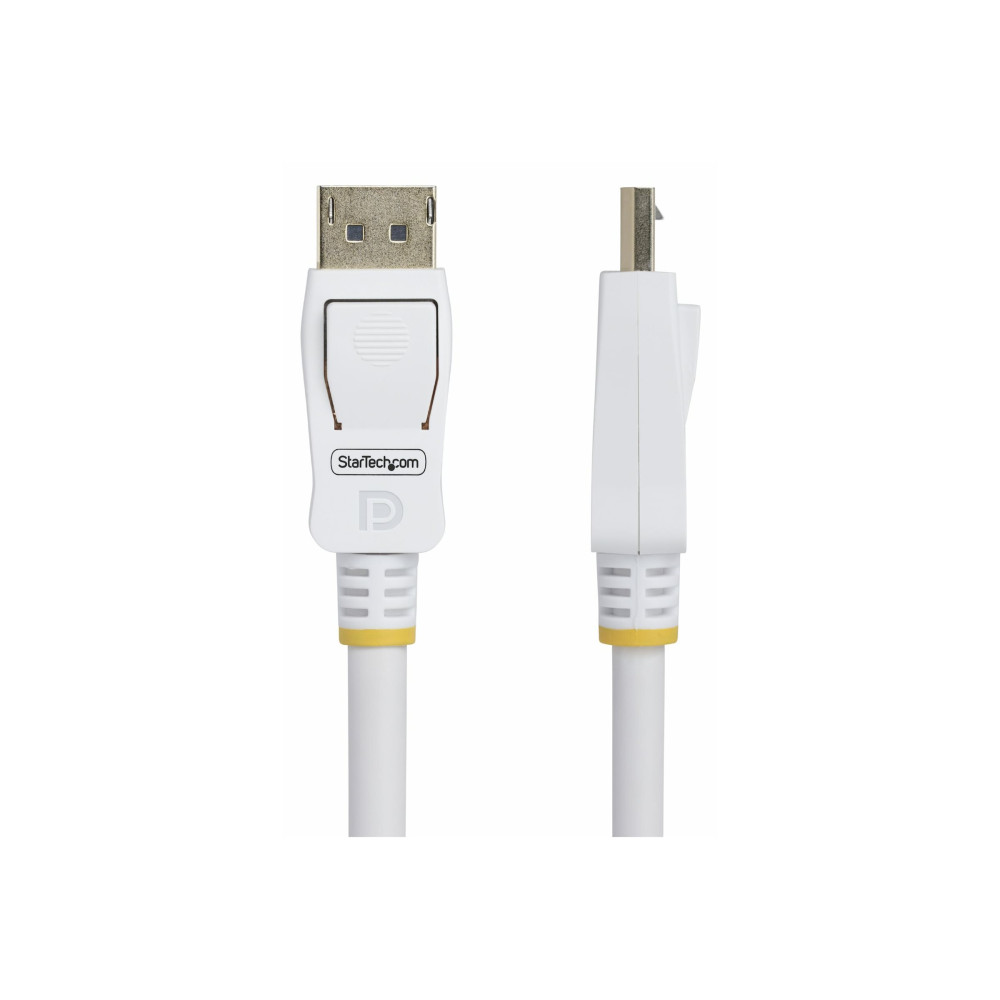StarTech DP12-CABLE-10FTW 10FT (3M) WHITE VESA CERTIFIED DISPLAYPORT 1.2 CABLE, 4K 60HZ, 21.6GBPS, LATC - Image 4