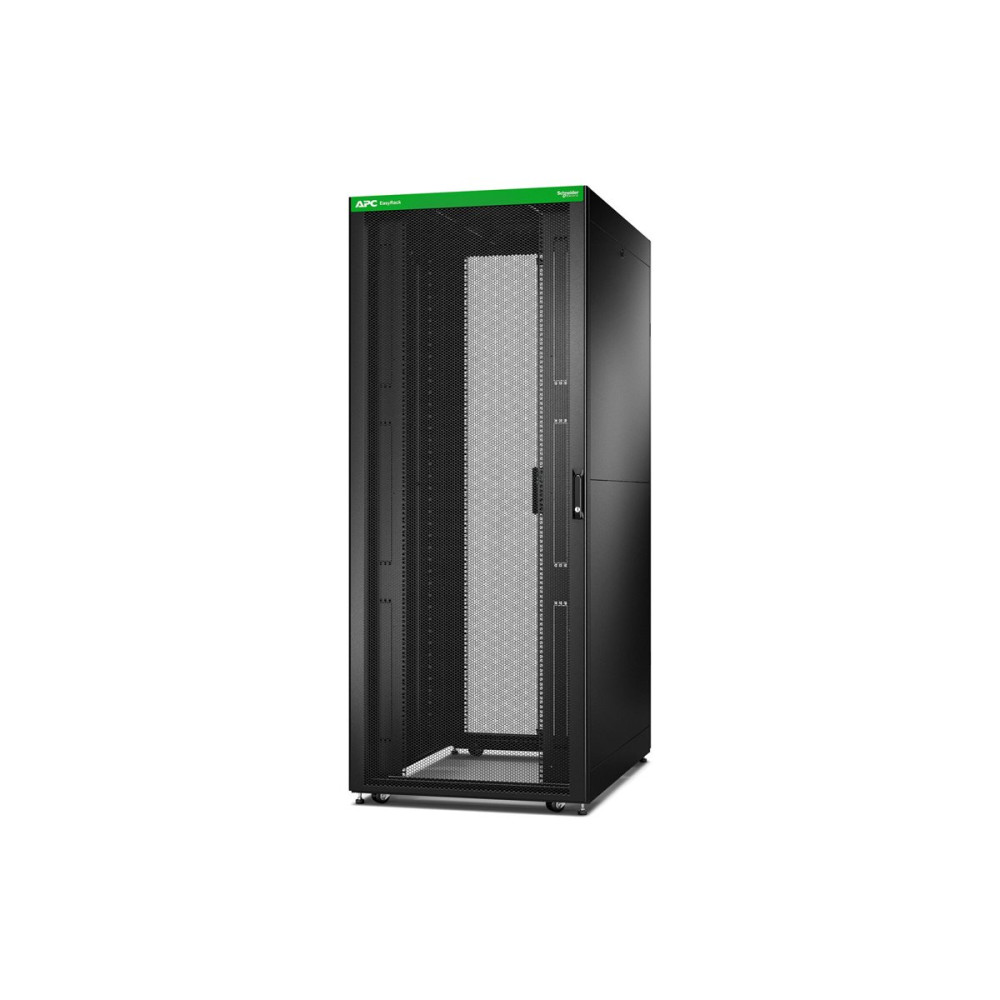 APC ER8222 Easy Rack, 42U, Black, With Roof, Castors, Feet, 4 Brackets, and Side Panels, No Bottom, 1991H x 800W x 1200D mm