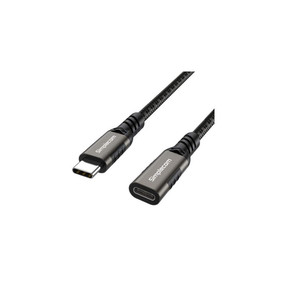 Simplecom CAU610 USB-C Male to Female Extension Cable USB 3.2 Gen2 PD 100W 20Gbps 1M - Image 1
