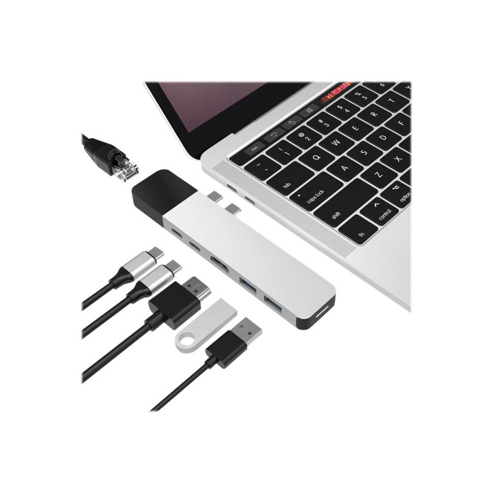 Targus GN28N-SILVER HYPERDRIVE NET 6-IN-2 USB-C HUB - SILVER - Image 6