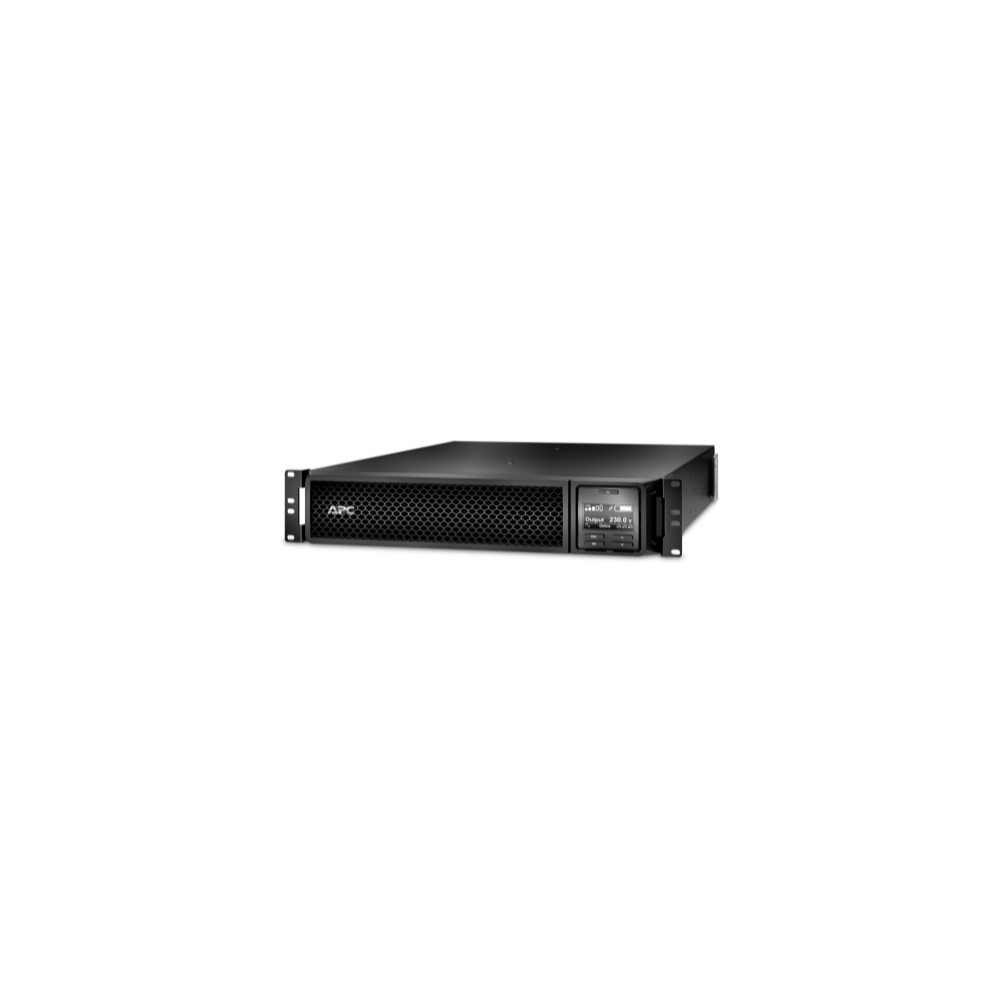 APC SRT2200RMXLI Smart-UPS 2200VA/1980W Online UPS, 2U Rackmount, 230V/16A Input, 2x IEC C19 & 8x IEC C13 Outlets, Lead Acid Battery, W/ Rail Kit - Image 1