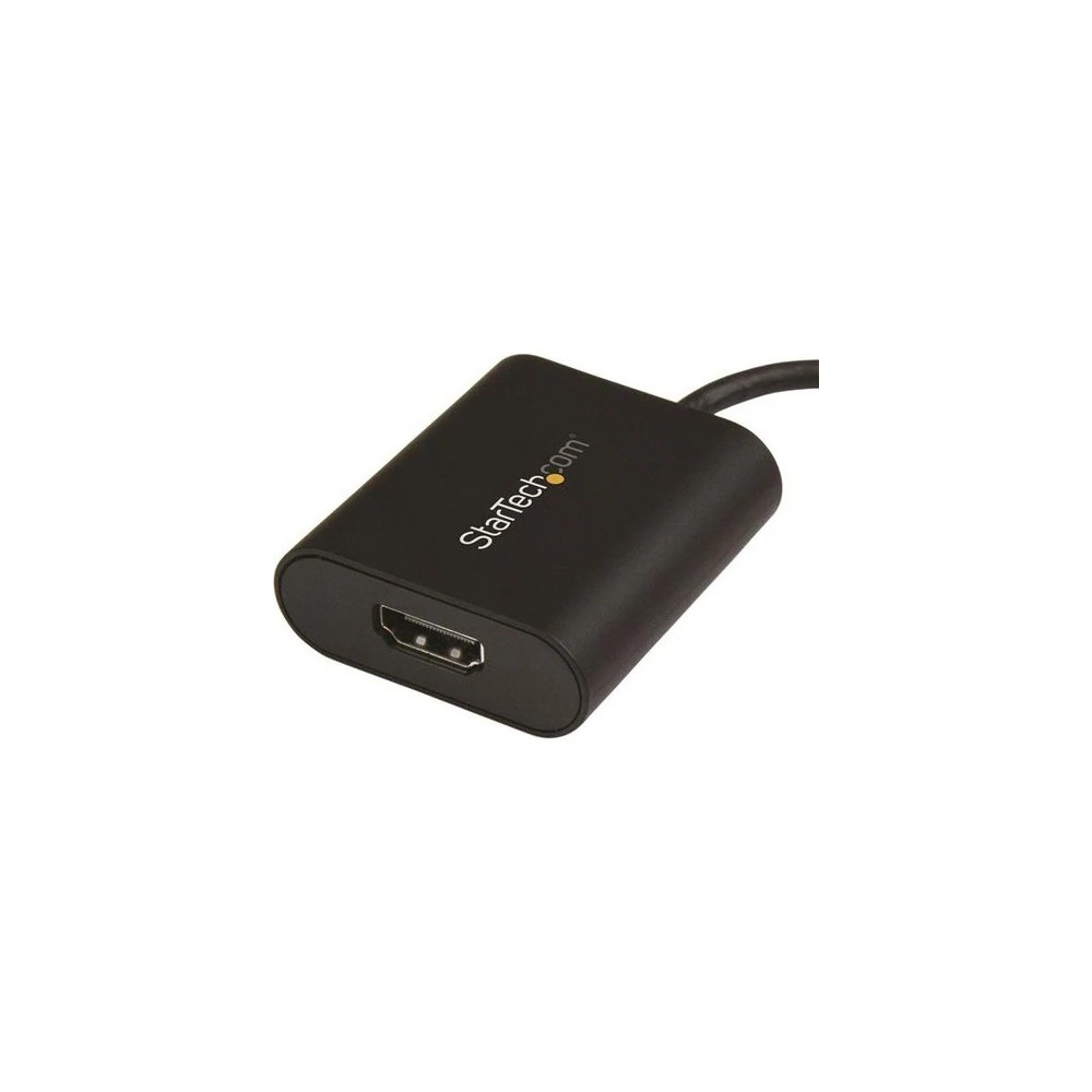 StarTech CDP2HD4K60SA USB C to 4K HDMI Adapter - 4K 60Hz - Thunderbolt 3 Compatible - USB Type C to HDMI Video Display Adapter - 1 x 24-pin Type C USB Male - 1 x 19-pin HDMI Digital Audio/Video Female - 3840 x 2160 Supported - Black - Image 4