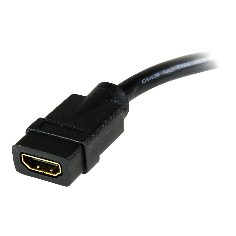 StarTech HDDVIFM8IN 0.2M HDMI TO DVI-D ADAPTER CABLE, F TO M, BLACK, LTW - Image 2
