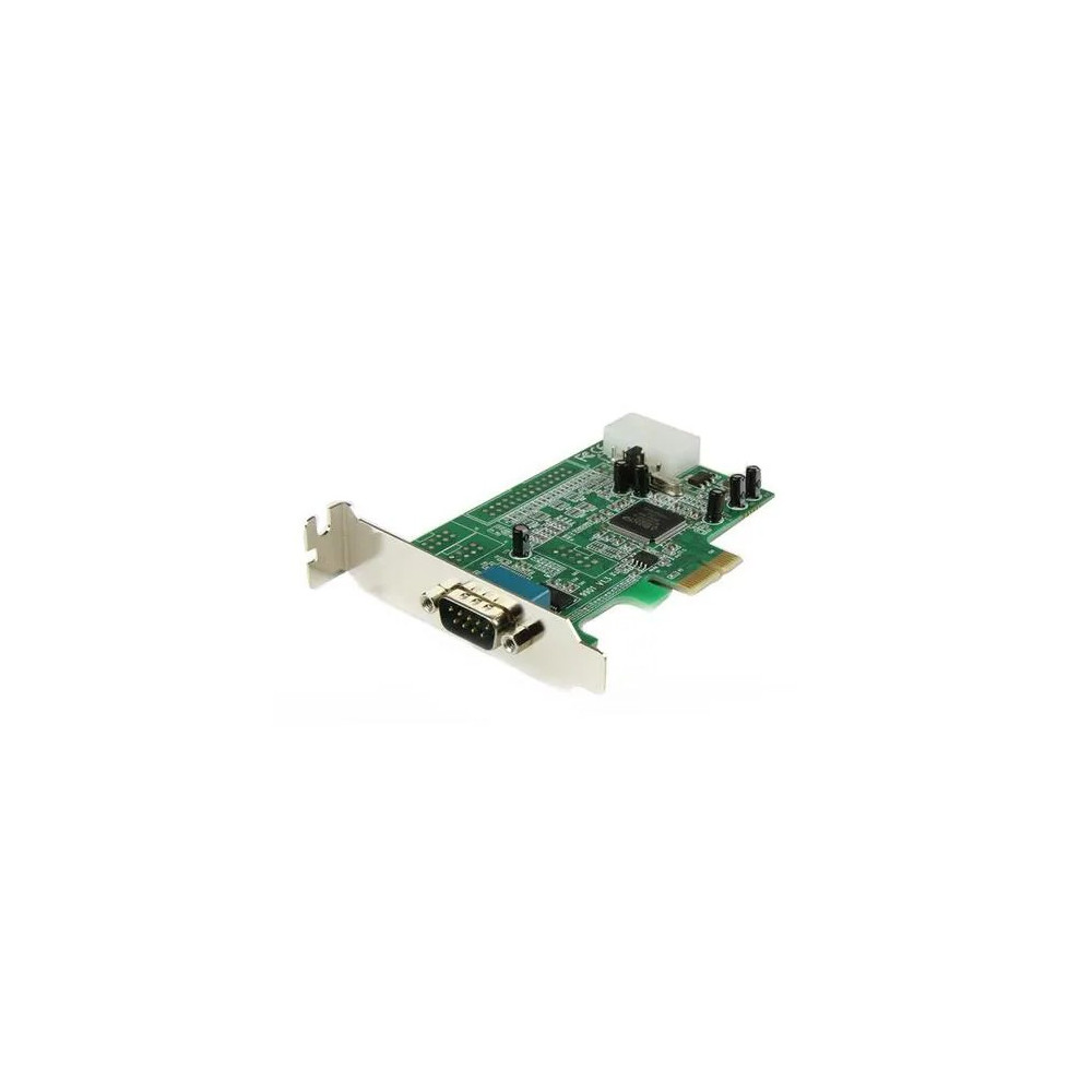 StarTech PEX1S553LP 1-port PCI Express RS232 Serial Adapter Card - PCIe Serial DB9 Controller Card 16550 UART - Low Profile - Windows/Linux - 1 port PCI Express RS232 serial controller card w/16550 UART/ASIX MCS9922CV-AA - Bi-directional speeds 921.6Kbps/