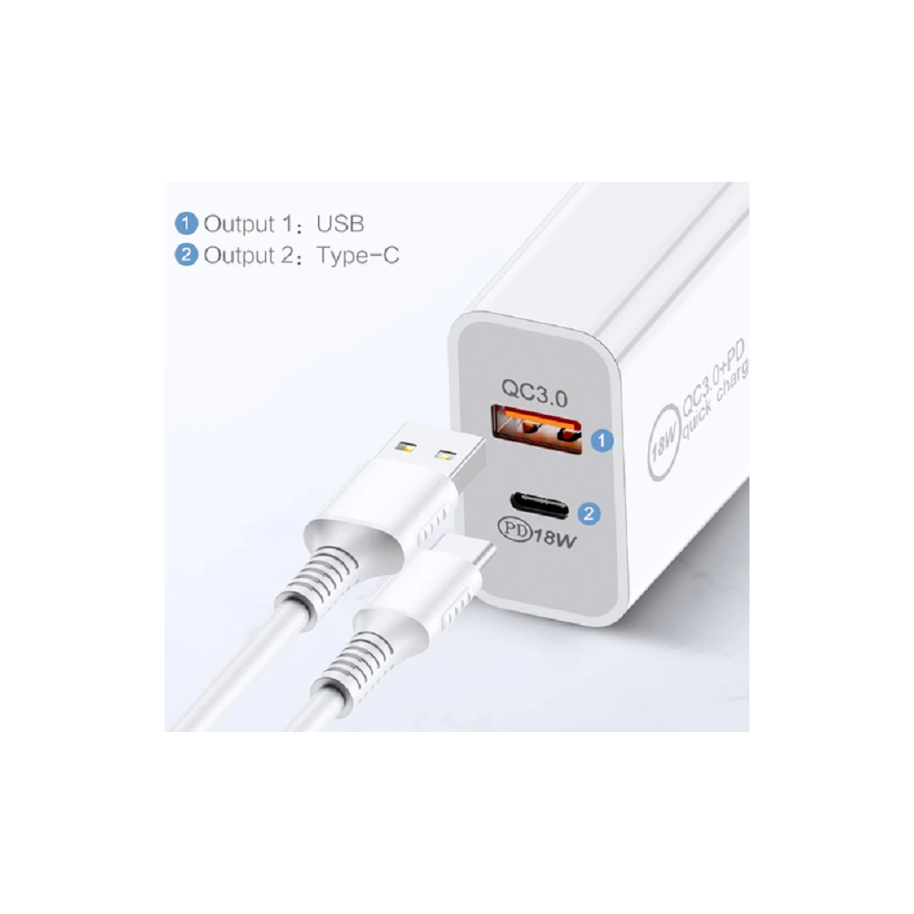BDI MOBBDI25WACB2PK 25W PD Quick Charger AU plug with USB and Type C Port SDC-25WACB -2pack - Image 2