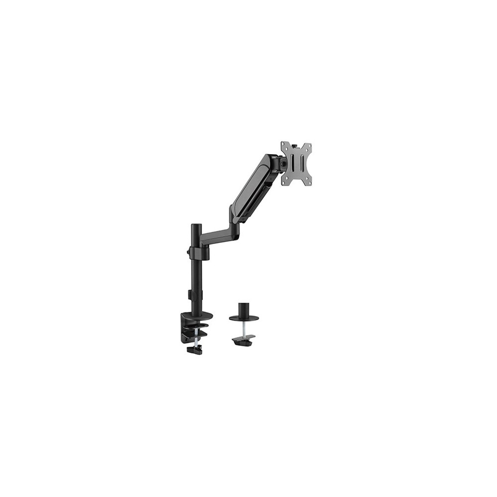 Brateck LDT48-C012 Single Monitor Pole-Mounted Gas Spring Monitor Arm Fit Most 17' - 32' Monitor Up to 9Kg Per screen VESA 75x75/100x100 - Image 1