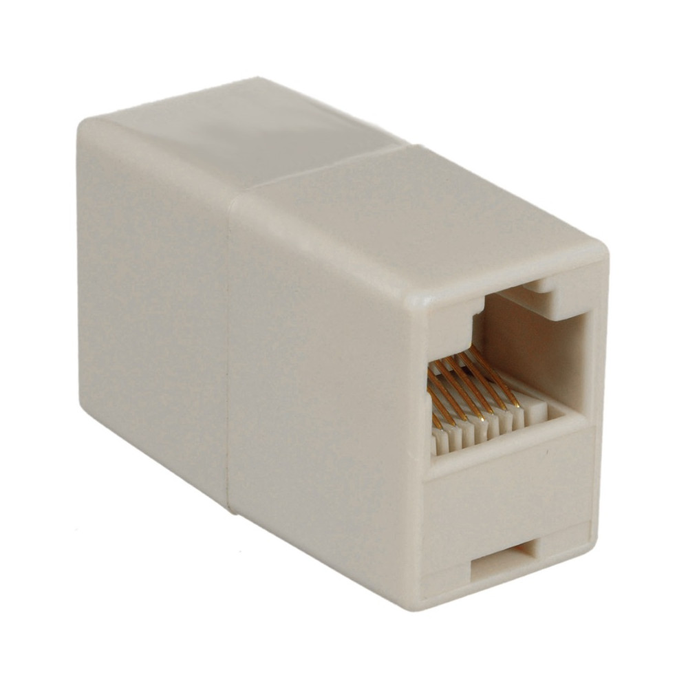 8ware RJC-02 RJ45 Inline Coupler - Network Keystone Jack Socket suitable for CAT5e and CAT6 Ethernet cables - Image 1