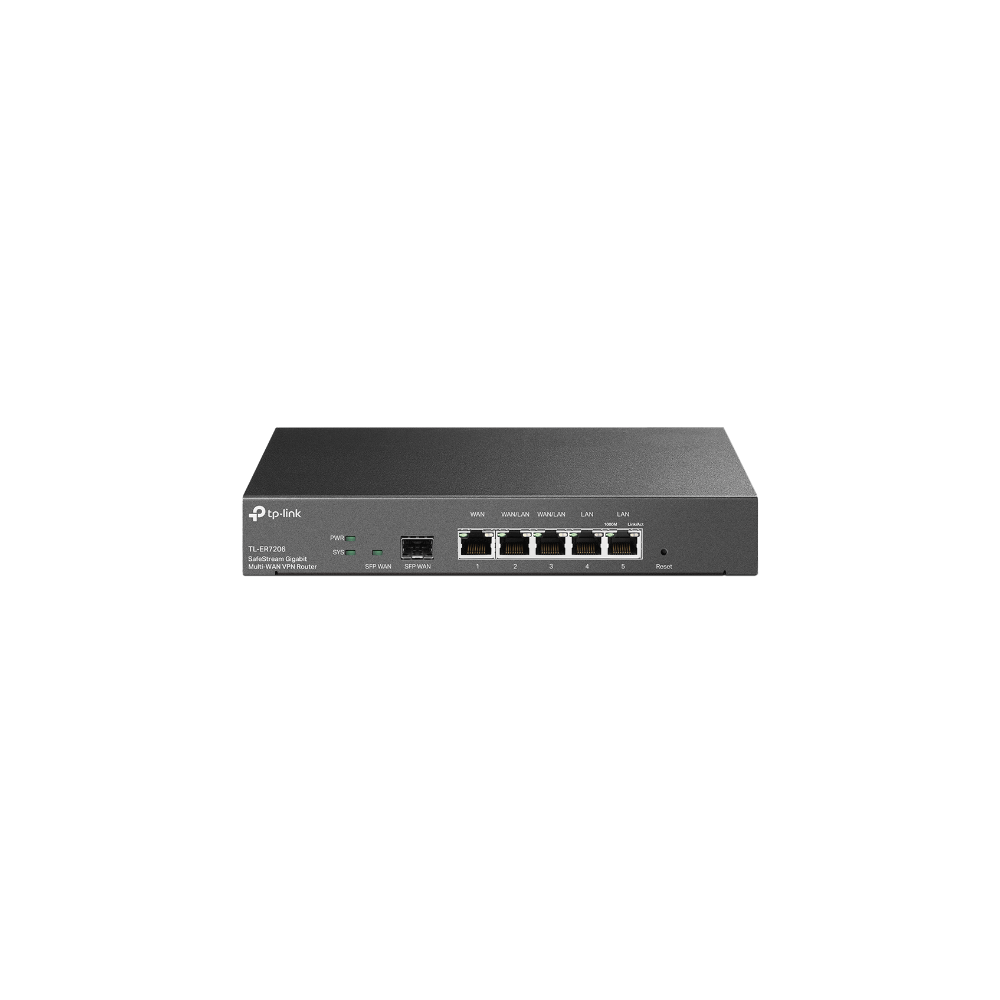 TP-LINK ER7206 OMADA GIGABIT VPN ROUTER, GBE SPF WAN/LAN(1), WAN (1), LAN/WAN(4), 5YR - Image 1