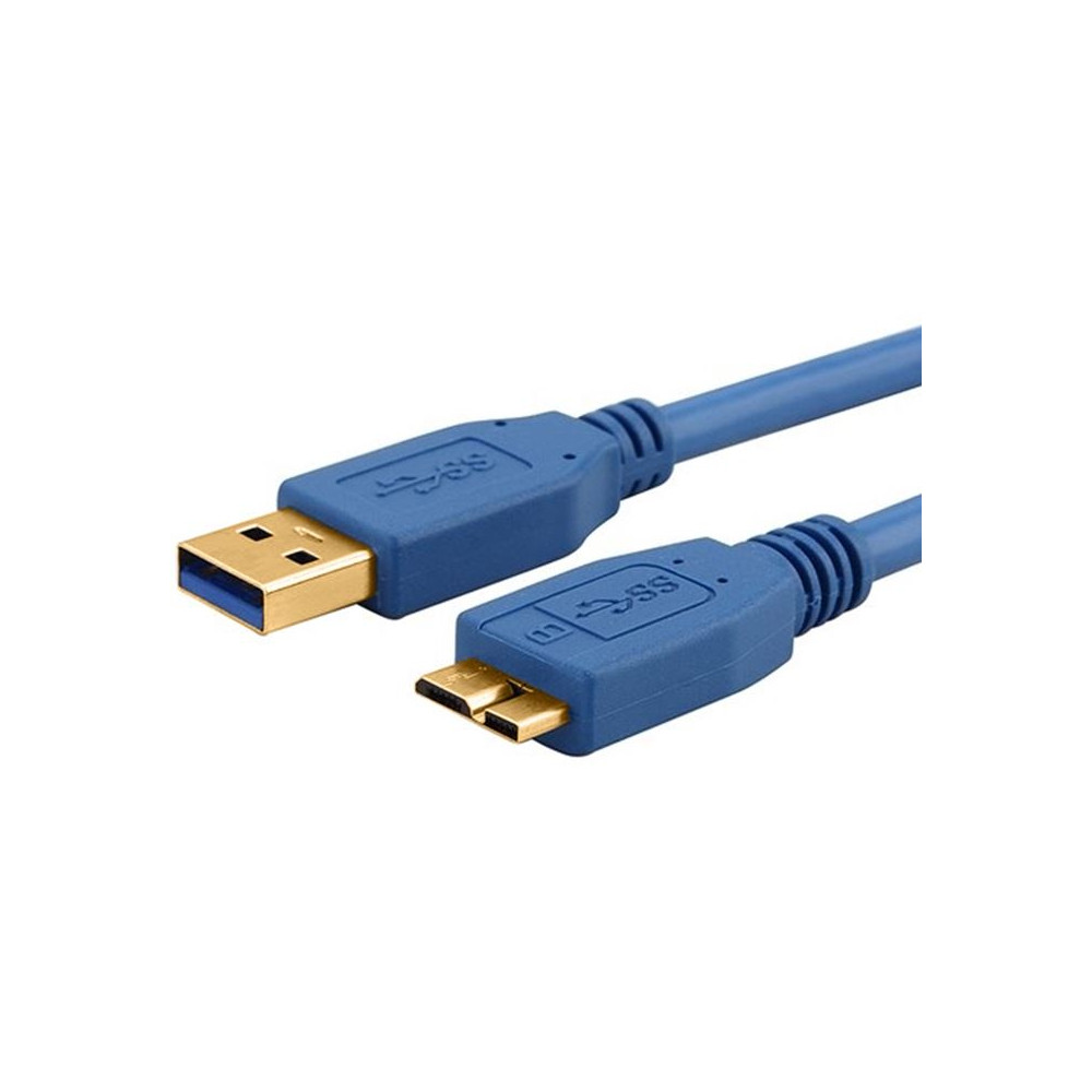 Astrotek AT-USB3MICRO-AB-3M USB 3.0 Cable 3m - Type A Male to Micro B Blue Colour - Image 1